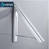 Everso Space Aluminium 2 крючка Складной халат Крюк настенный Крючок Настенный Корпус Вешалка для ногтей Стойка Ванная комната Аксессуары