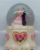 Ceramic three-dimensional carved crystal music box Valentine's Day gift wedding song