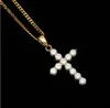 Nouveau Hip hop cuivre CZ croix pendentif Micro pavé cubique zircone simulé diamants pendentif collier hommes mode bijoux 233O