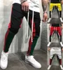 JOGGER PANTS PALLERS PÅ BEN BEN MEN MENS 2018 NYTT Sport Gym Träning Streetwear Hip Hop Track Trousers Long Slacks Sweatpants