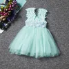 Популярный стиль лето сладкое цветочное платье и прекрасная детская принцесса.