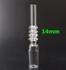 Haute Qualité 10mm 14mm 18mm Quartz Tip Nail Gr2 Titanium Tip Inverted Nail Pour Nectar Collector Concentrate Pipes Accessoires