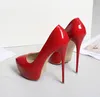 41-47 Size women Super High Heels 16cm shoes Concise platforms shoes pumps Wedding Party Sexy leather shoes zapatos