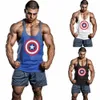 2018 New Men Gyms Tank Top Marca Roupas Bodybuilding Fitness Golds Colete Stringer Sportswear Undershirt Algodão Workout Gyms Size