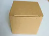 Kraft Paper Candy Box Square Cookies Boxes DIY White Brown Prezent Pakiet Organizator