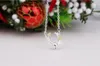 1 stks delicate fawn ketting zilverachtig antler hanger sleutelbeen ketting nekketting leuk cadeau kerstcadeau presenteert kerstversiering