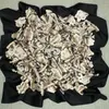 New Girl Women Lace Floral Satin Silk Scarf 90 Square Scarves Neckerchiefs 12mm Tjock Unisex # 4062