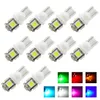 100x T10 White Red Blue Lights Car Dashboard Trunk Signal Replacement Reverse Wedge 5SMD 5050 DC 12V W5W 194 168 2825 LAMP BULB4418314