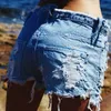 New Fashion Women Sexy Ladies Casual High Waist Short Mini Jeans Distressed Draped Ripped Hole Destroyed Jeans Shorts Summer Hot