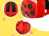 Cartoon Plush Ladybug Backpack Animal Zoo Children Schoolbag Toddler Bags Kindergarten girls/boys Gifts Nursery Supplies