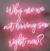 Why Are We Not Having Sex Right Now Neon Light Sign Home Beer Bar Pub Recreation Room Game Lights Windows Glass Wall Signs 24 20 i228b