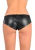 Hot Sexy Pu High Cut Mini Shorts Faux Läder Booty Shorts Micro Mini Cheeky Bikini Hot Short Pants Bottom Short Jean FX1052