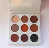 Makeup 9 Color Bronze Eyeshadow Palette Palette di polveri pressate Facile da indossare Illumina l'ombra metallizzata opaca holike