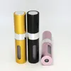 Bärbar 8ml Rotary Spray Bottle Anodized Aluminium Spray Perfume Flaskor Tom Makeup Perfume Tube LX1108