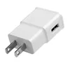 USB-Wandladegerät 5V 2A AC-Reise-Ladegerät-Adapter US-EU-Stecker für universelles Smartphone Android-Telefon Weiß Schwarz Farbe