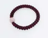Garnet redonda vermelha e ametista rosa Bracelete de quartzo 75 polegadas inteiras naturecraft s1810150780566621