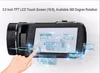 3 inch touchscreen FHD 1080P 16x digitale zoom 24mp digitale videocamera's camcorder DV 270 graden roteerbare camera met afstandsbediening