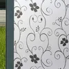 New 40/60*200cm 2Color Self Adhesive Glass Sticker Flower Window Films Shower Door Window Privacy PVC Frosted Film Sticker Decor