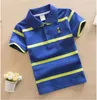 2018 Fashion Summer Kids Boy Polos Korte shirt Tops Katoenpolo shirts Hoge kwaliteit Stripe Boys shirts kleding Kinder kleding764124725