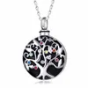 Arbre de vie Steel Steel Steel Cendrier Memorial Collier Urn Pendant Pendentif Garderies Crémation Bijoux