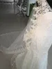 100% Real 3M cathedral Length White Ivory Champagne Lace Edge Crystal Wedding Veil Bridal Veils With Alloy comb Madingqianna Brand