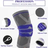 新しい弾性膝のサポートブレースニーパッド調整可能なパテラバレーボール膝パッドバスケットボールセーフティガードストラッププロテクター7782577