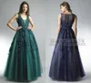 Vintage South Africa Prom Gowns V Neck Lace Applique Zipper Sweep Train Arabic Dresses Party Evening Wear Homecoming Formal Wear HY126