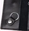 New Slim Leather Key Case Wallets Unisex Keychain Key Holder Ring with 6 Hooks Snap Closure Free Shipping