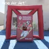 PVC -materiaal opblaasbaar voetbal shoot -out gate voetbaldoel met verwijderbare stickers te koop