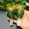 Green crown Ghost Head glass bubble head Wholesale Glass bongs Oil Burner Glass Water Pipes Oil Rigs Smoking Free Shipping