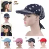 Unisex Paisley Visor Pre dopasowany Bandana Hat Outdoor Sun Bandans Cap Head Szalik Bandit Turban Cap Mężczyzna i kobiety szeroko giełda sunhat