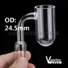 Flat Top Quartz Banger Smoking Accessories Round Bottom Nails OD: 24.5mm Male Female 10mm 14mm 18mm Joint Glass Bong Dab Oil Rigs 723