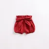 2018 Summer Baby Girls Shorts avec Bowknot Candy Colors Enfants Vêtements Enfants Filles Ruffle Shorts Toddler Girl vêtements Bloomers 1-5Years