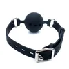 S /M Large Size Full Silicone Ball Gag for Women Adult Game Head Harness Mouth Gagged Bondage Restraints Sex Products Sex Toy
