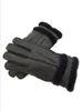 Gratis frakt - 2018 Nya män Casual Warm Leather Gloves Pure Wool Handskar Fur Gloves