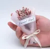 Oggetti di scena per foto con rossetto, mini bouquet di erba di cristallo eterno, regalo personalizzato per eventi aziendali