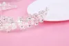 Korea Pearl Bridal Crowns Hairbands Silver Bridal Tiaras Meisjes Hoofdbanden Kristal Bruiloft Diadeem Koningin Crown Tiara Bruiloft Haaraccessoires