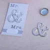 "Mr och Mrs." Ampersand Bottle Openers Ölflaskaöppnare Party Supplies Favor Wedding Gift for Guest Silver Color