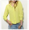 Blusas Femininas Women قميص شيفون قمم أنيقة Ladies Office Office Blouse 5 ألوان عمل ارتداء بالإضافة إلى الحجم