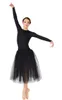 LZCMsoft Womens Snap Cavallo Manica Lunga Body Ragazze Balletto Body di Danza per Ginnastica Unitard Lycra Spandex Ballerina Abiti