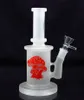 9 inç su bubbler karanlık cam bong ile kızdırma çekiç perc ve mantar fotoğraf