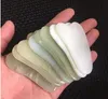 GUA SHA лечение лица Guasha Massage Tool Chinese Natural Jade Coney Scraping инструменты для лица