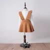 ファッションガールズ服秋の赤ちゃんの女の子のドレスニットセータードレス幼児の女の子編み姫のドレス子供ブティック服4色
