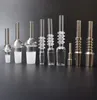 Haute Qualité 10mm 14mm 18mm Quartz Tip Nail Gr2 Titanium Tip Inverted Nail Pour Nectar Collector Concentrate Pipes Accessoires