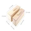 高品質の非有毒な900gおよび1200gの長方形の固体DIYの手作りのシリコーンライナー石鹸工芸品のカバーのふたが付いている木箱