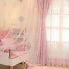 rosa Cortina di vento della principessa Fantasy Ragazza Stanza Stanza dei bambini di stile coreano dolce Stanza Wedding Doppia Blackout Curtain