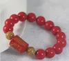 Braccialetti cuore cinabro naturale braccialetto natale cerchio singolo cinabro braccialetto trasferimento braccialetto portafortuna da uomo