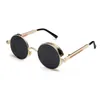 Brand new 2024 Mirror Lens Round Glasses Goggles Steampunk Sunglasses Vintage Retro For men and women Hisper Eyewear