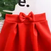 2018 Sommer Baby Mädchen Kleidung Sets Rot Schulterfrei Tops + Falten Bogen Rock Kleinkind Mädchen Outfits Kinder Leistung Kostüme Zweiteilige Sets