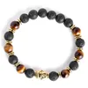 2pcs/set Mens Bracelets Lava buddha bracelet For Men Natural Stone Beads Gift Religion Yoga pulseras pulseira masculinaGift, holiday, valentine's day Father's